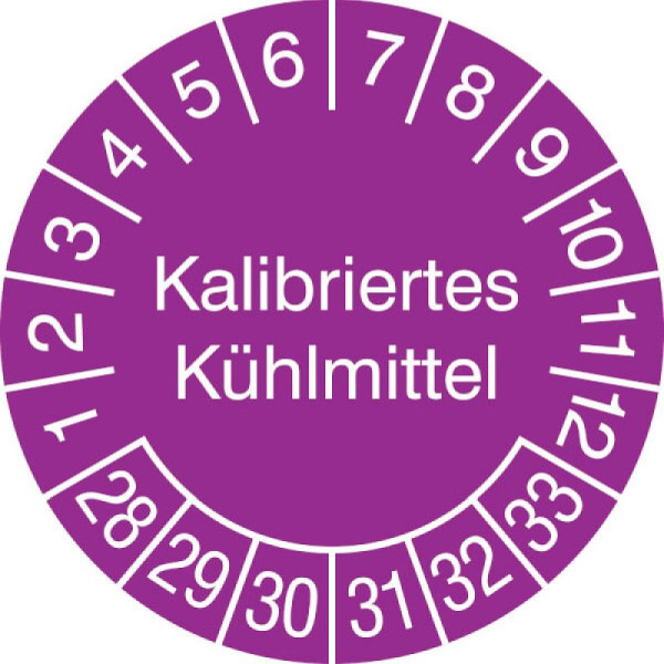 Stein HGS Prüfplaketten mit Jahresfarbe (6 Jahre), violett, 2028-2033, 31.3653-28