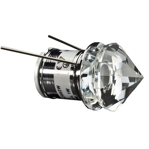 rutec LED-Lichtpunkt Kristall - V2 1,2W weiß 350 mA 18 mm, LED58982W