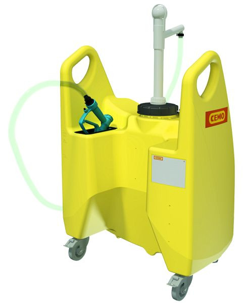 Cemo Transfer-Trolley Aqua, 150 l, Handpumpe 0,4l l/Hub, Handzapfventil, 11570
