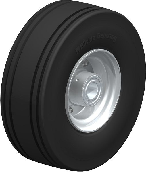 Blickle VLE 250/25-75K Rad aus Super-Elastik-Vollgummi, Schwarz, 40808