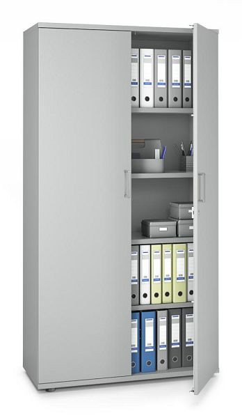 Deskin Flügeltürenschrank MULTI MODUL-PRO, Dekor lichtgrau, B 1000 x H 1890 x T 420 mm, 351779