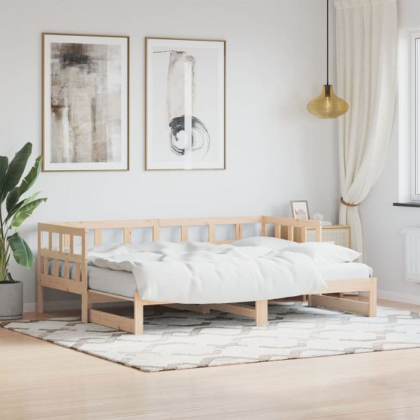 vidaXL Tagesbett Ausziehbar 80x200 cm Massivholz Kiefer, 836207