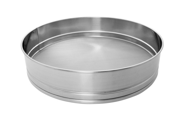 Schneider Mehl- und Zuckersieb aus Edelstahl, Ø 400 mm, Höhe 80 mm, Maschenweite 0,6mm, 199221