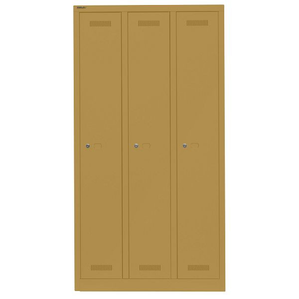 Bisley Garderobenschrank Monobloc™, 3 Abteile je 1 Fach, 682 dijon, ML09T1682