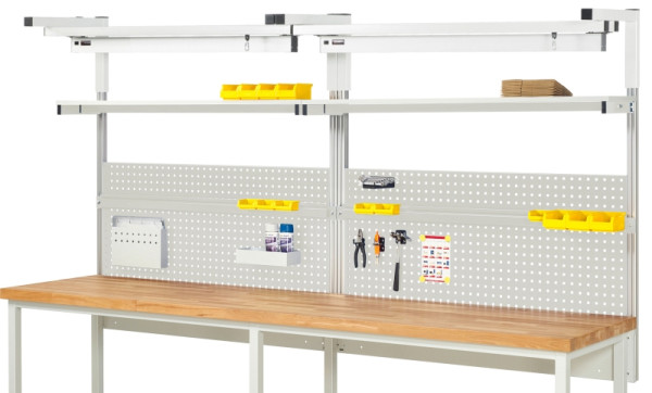 RAU System-Aufbau - Komplettset 04, für Produktbreite 3000 mm, RAL7035/RAL7035, EE-BW-KS-04-3000.12