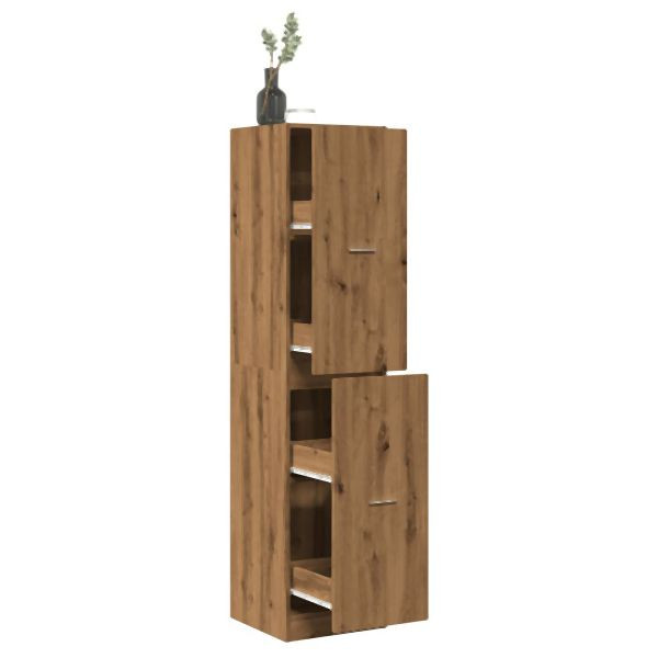 vidaXL Apothekerschrank Artisan-Eiche 40x41x174,5 cm Holzwerkstoff, 3309653