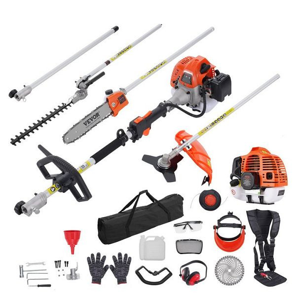 VEVOR 6-in-1 Heckentrimmer Heckenschneider Benzin Heckenschere 52CC 1,15L, RQLLJGZJDGNE0OI15V0