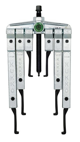 KUKKO 2-armiger Abzieher mit extrem schmalen Abzughaken im Set, Spannweite außen: 120 mm, 20-10-SP-T