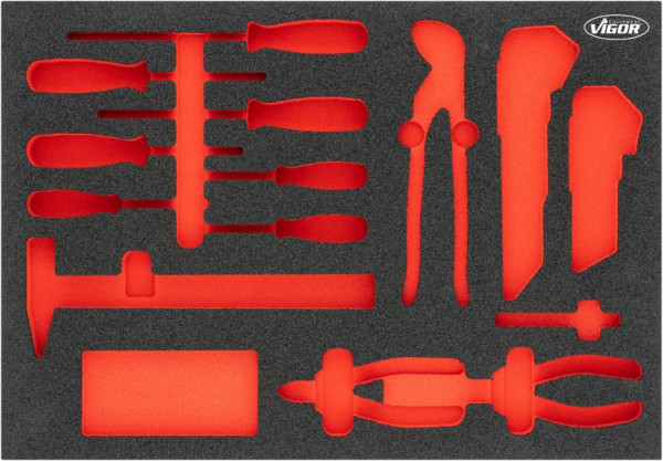 VIGOR Weichschaum-Einlage, leer, V5111N-L, 4047728077996