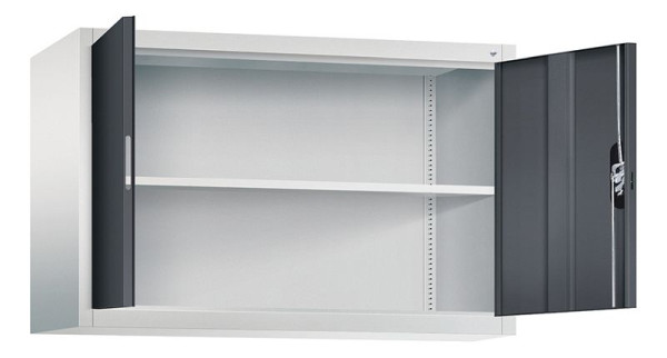 C+P Aufsatzschrank Acurado, H790xB1200xT400mm, Farbe: Lichtgrau / Schwarzgrau, Muldengriff, 9465-000 S10165