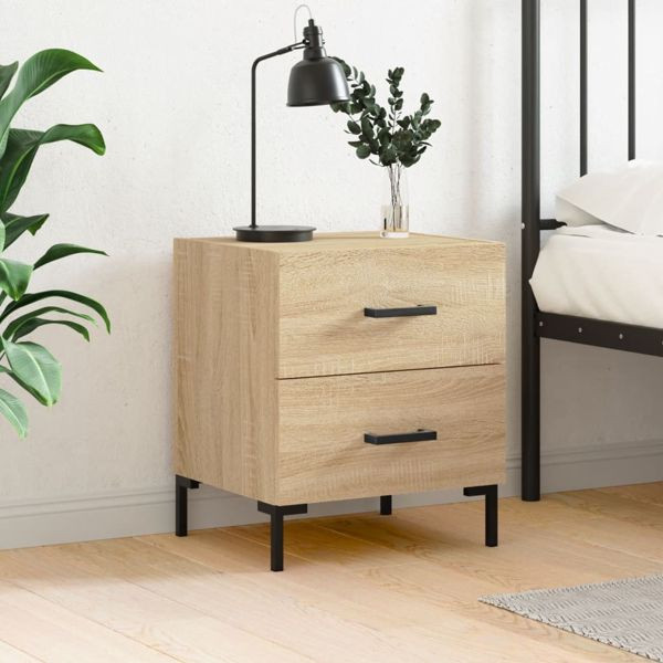 vidaXL Nachttisch Sonoma-Eiche 40x35x47,5 cm Holzwerkstoff, 827314