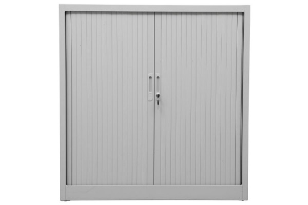 Gürkan Rollladenschrank, 40 x 100 x 105 cm, Lichtgrau, Grau, Fachboden Stück 2, SDC.101040, 100210