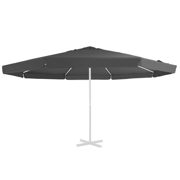 vidaXL Ersatzbezug für Sonnenschirm Anthrazit 500 cm, 312540
