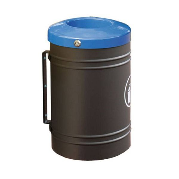 Stein HGS Abfallbehälter -Throw-, Pfostenmontage (Ø76 mm), Stein HGS grau, 22270-09