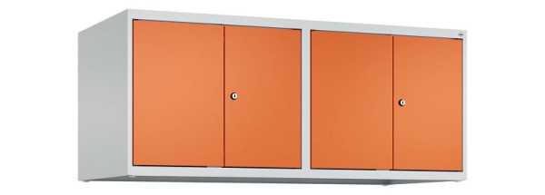 C+P Schrankaufsatz Classic PLUS, C Aufsatzschrank Classic PLUS, 4 Abteile, 500x1200x500mm, 7035/2004, Zylinderschlösser, 080092-40 S10031