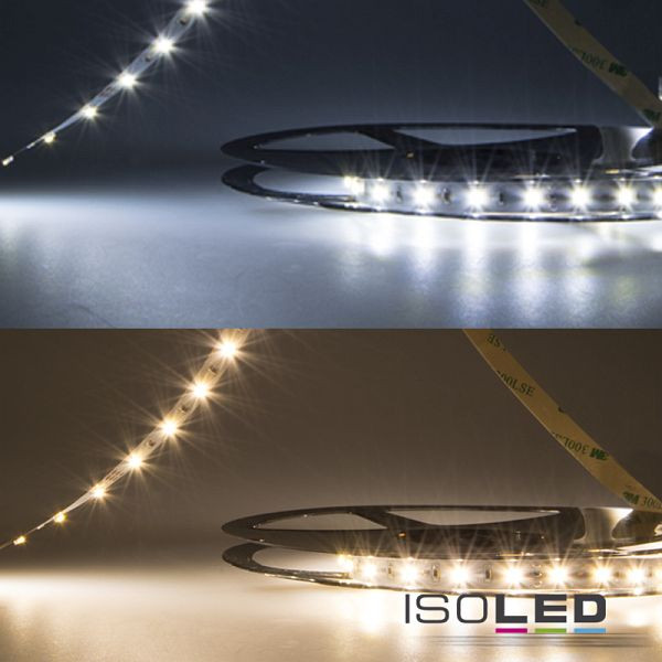 ISOLED LED SIL830/860 CCT Flexband, 24V DC, 5W ww + 5W kw, IP20, 5m Rolle, 120 LED/m, 112590