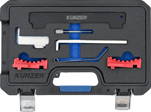 Kunzer Motor-Einstellwerkzeugsatz OPEL / FIAT / ALFA / SAAB / VAUXHALL Für Reparaturarbeiten an 1.4-, 1.6- und 1.8- Liter-Benzinmotoren, 77M502