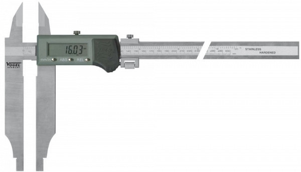 Vogel Germany Elektronik Digital Werkstatt-Messschieber, 500 mm / 20 inch, mit Spitze, IP66, 207041