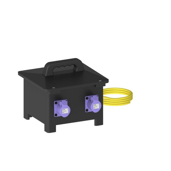 ELSPRO Mobiler Sicherheitstransformator FREIBURG, 1000 VA, Steckdosen: 4 CEE 24 V 16 A 2 p, 3480103