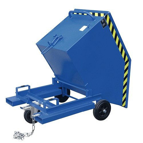 Rollcart Späne-Blechkastenwagen, Inhalt: 250 l, mit Ablasshahn und Siebblech, 51-2860