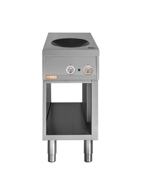 Locher Induktionswok Standgerät, 7 kW, offener Unterbau, 290285