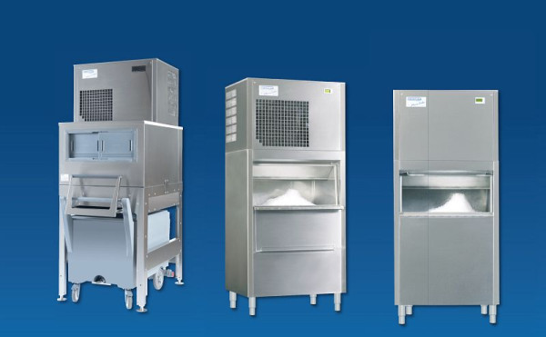 Wessamat Eiswürfelbereiter Micro-Cubes mit Eistransportsystem, Wasserkühlung, 173 kg, Leistung: 120kg/Tag, 5251