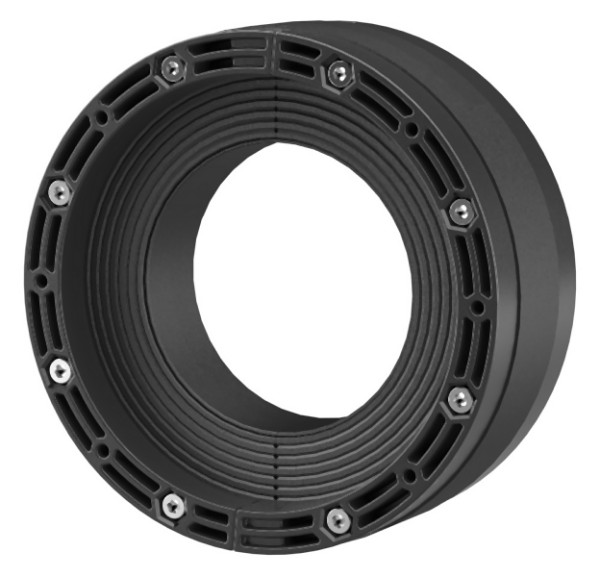 Hauff Standard-Ringraumdichtung mit Supersegmentringtechnik und Kunststoffpressplatten HRK200 SSG 1x110-162 b40 PAGF/A4/EPDM55, 3030300049