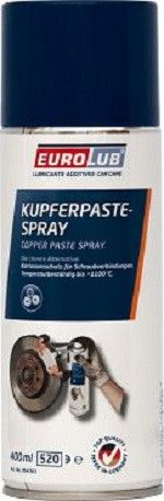 Eurolub Kupferpaste-Spray auch für hohe Temperaturen, VE: 400 ml, 004383