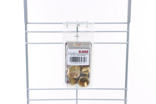 ELMAG Schlauchtülle mit Überwurfmutter, IG 1/2',6 mm, Messing, 2 Stück, 46075