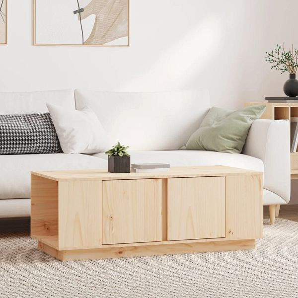vidaXL Couchtisch 110x50x40 cm Massivholz Kiefer, 814429