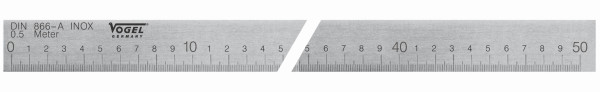 Vogel Germany Strichmaßstab, 500x30x 6mm, 1691000050