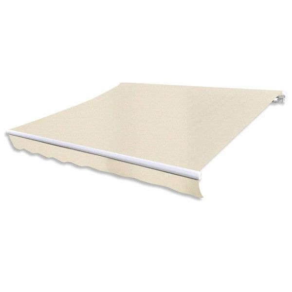 vidaXL Gelenkarmmarkise Motorisiert 400 cm Cremeweiß, 275556