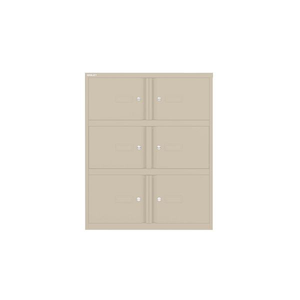 Bisley Essentials Office Locker, Höhe 1000-1024 x Breite 800 x Tiefe 470 mm, 643 sand, YELD0810643