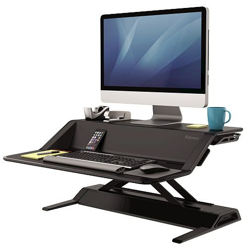 Fellowes Lotus Sitz-Steh Workstation, schwarz, 0007901