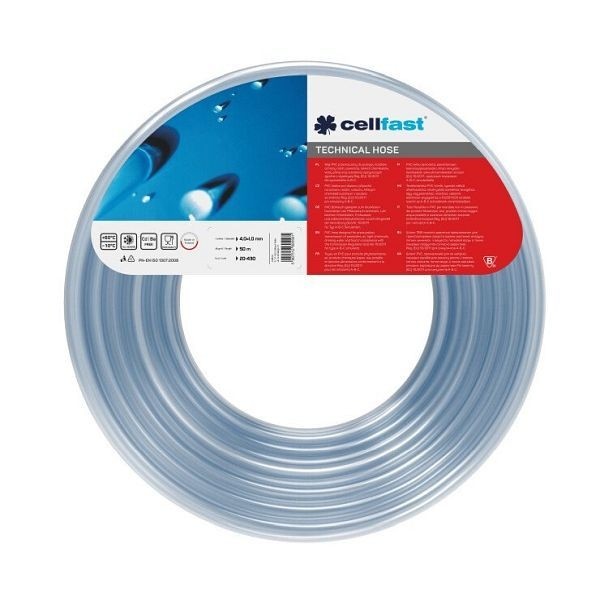 Cellfast Technischer Schlauch allgemeiner Anwendung ohne Einlage 10,0 x 1,5 mm 25 m, 20-433