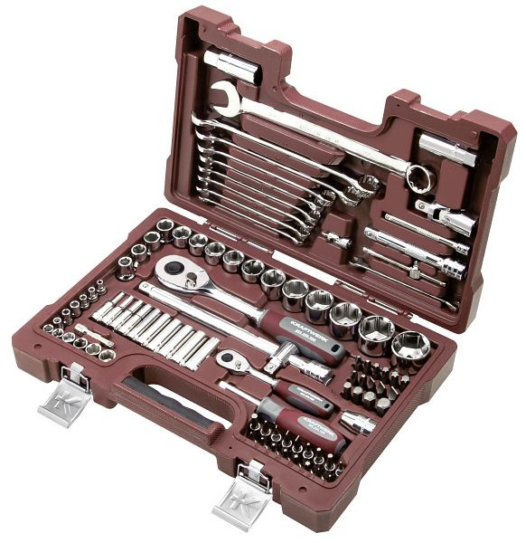 Kraftwerk Steckschlüssel-Satz, 1/4"+1/2", 93-teilig, 204.203.601