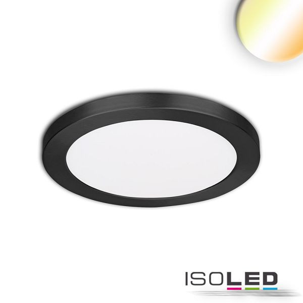 ISOLED LED Aufbau/Einbauleuchte Slim Flex, 6W, schwarz, ColorSwitch 3000/3500/4000K, 114022
