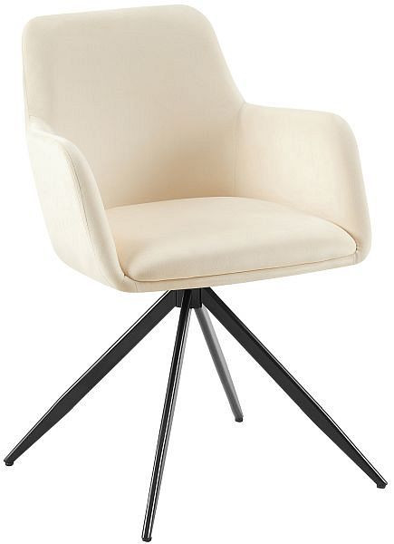 CLP Esszimmerstuhl Olema Samt, creme, 324218, 4255716321741