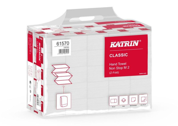 Katrin Falthandtuch Classic, Z-Falz, hochweiß, 4000 Blatt, 61570