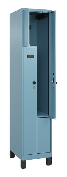 C+P Z-Spind Evolo PLUS, Füße, 2 Fächer, 1950x400x500mm, 0010/0010, Drehriegel, 049013-122 S10016