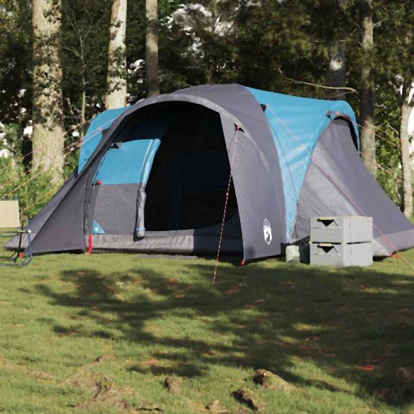 vidaXL Kuppel-Familienzelt 6 Personen Blau Wasserdicht, 4009462