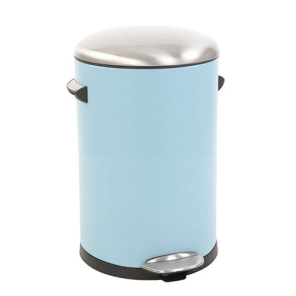 STEIN HGS Belle Deluxe Treteimer, hell blau, sandcoated, 12 Liter, 83979.0004
