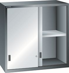 LISTA Aufsatzschrank 54x27E (BxTxH) 1023x572x1000mm KEY Lock, Lichtgrau, Schiebetür, Vollblechtür, 62.644.020