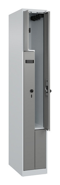 C+P Z-Spind Evolo PLUS, 2 Fächer, 1850x300x500mm, 7035/0004, 049003-102 S10014