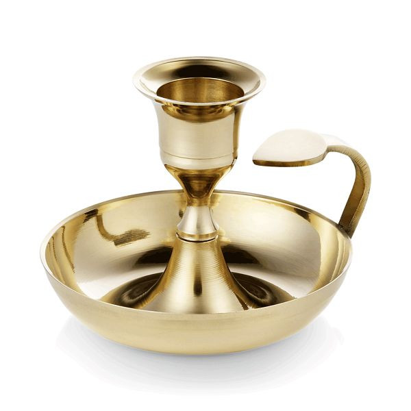 WAS Kerzenhalter mit Griff, 7 cm, Messing, VE: 5 Stück, 4110090, 4044925021456