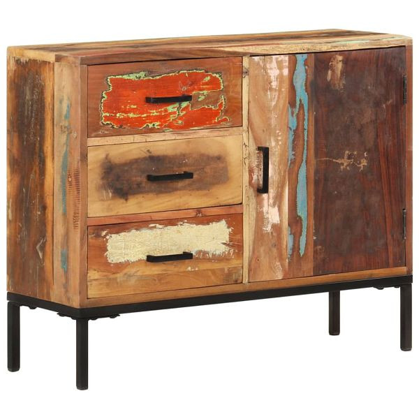 vidaXL Sideboard 88x30x73 cm Altholz Massiv, 329248, 8720286447574