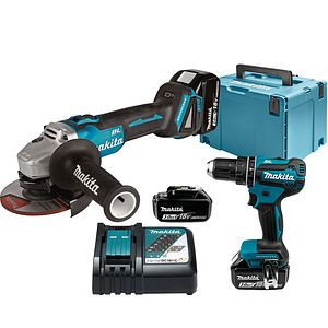 Makita Akku-Kombo-Kit 18 V (DHP485Z + DGA504Z), DLX2334J