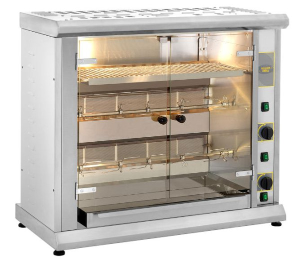 ROLLER GRILL Gas-Hähnchengrill mit 2 Spießen, RBG80