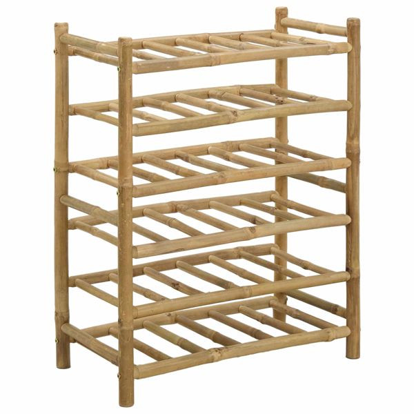 vidaXL Weinregal Natur 57 x 29,5 x 72 cm Bambus, 42028072