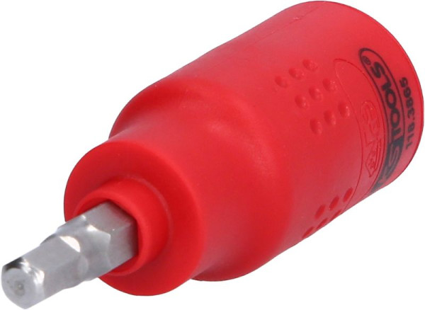 KS Tools 3/8" Isolierte Bit-Stecknuss Innensechskant, 5 mm, 60 mm lang, 118.3865